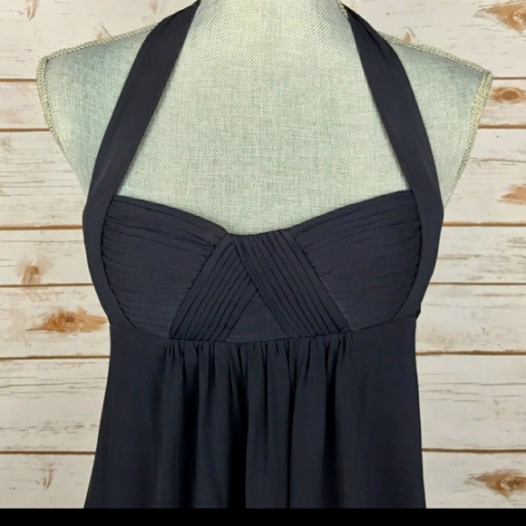 BCBG Sz Med Bubble Hem Halter Dress - Picture 8 of 12